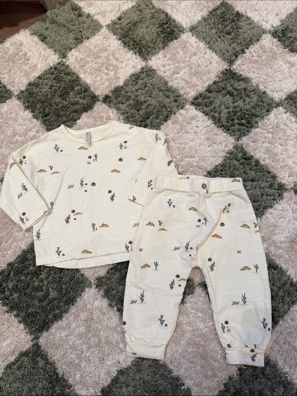 Rylee + Cru- Kids Cream Desert Print Pajama Set